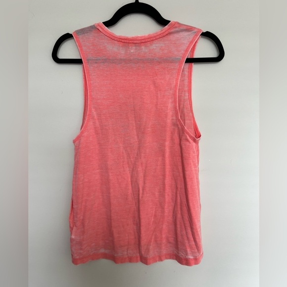 🍭 Express One Eleven Women's Causal Top ~ Size XS ~ Tropical ~ Orange - Picture 2 of 4